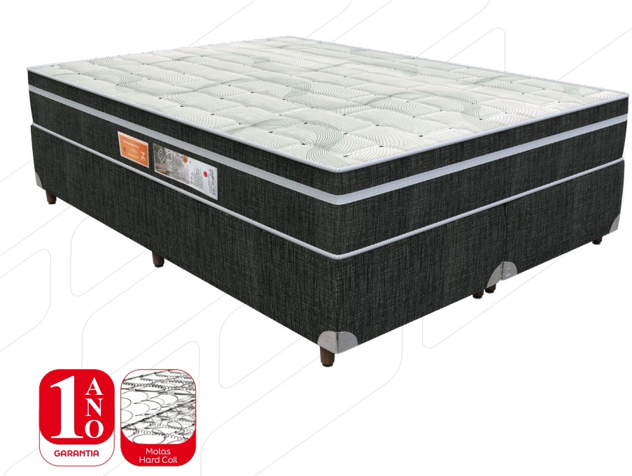 Colchão Casal Molas + Base Baú Pleasure Space TOP Comfort