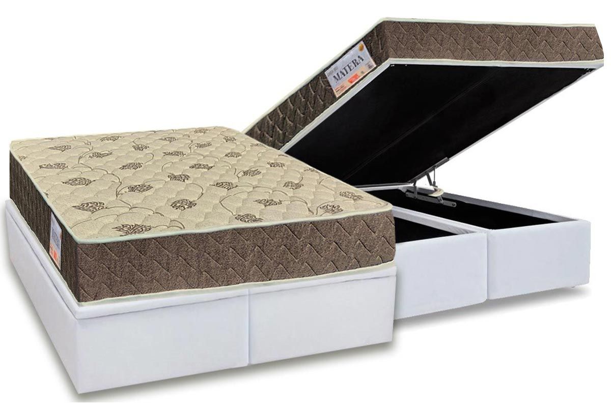 Conjunto Colchão Casal D33 + Base Baú TOP Comfort